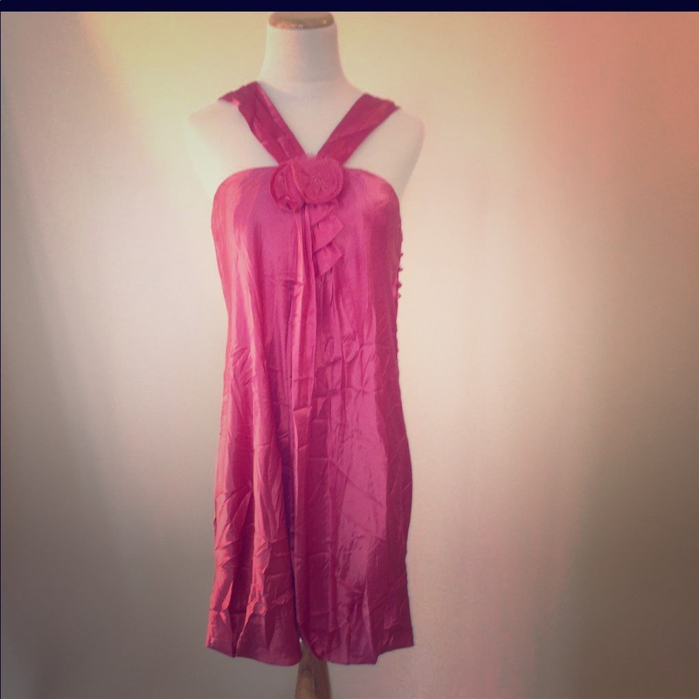 BCBG MAX AZRIA pink silk cocktail dress 💝